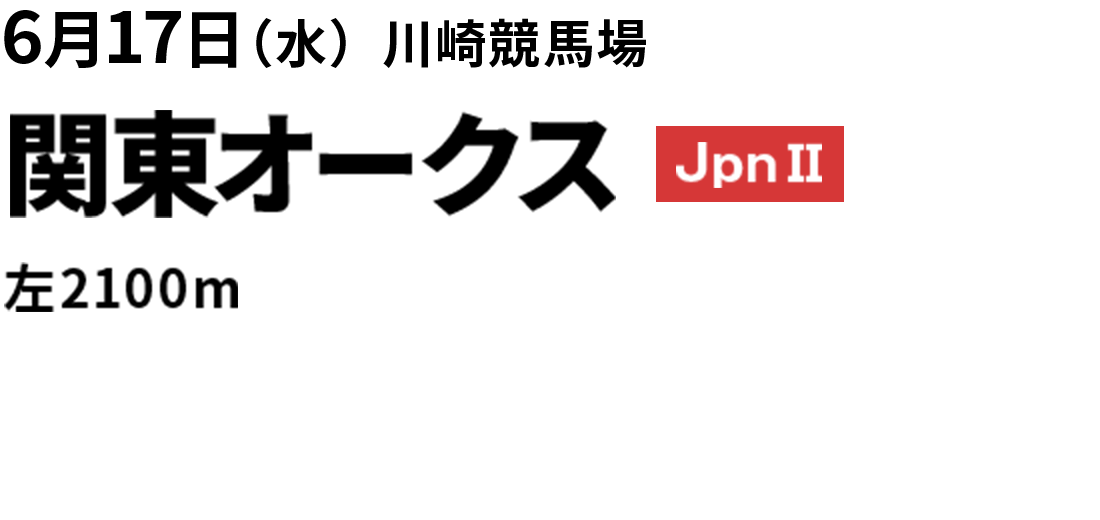 2026年6月17日(水) 関東オークス JpnII